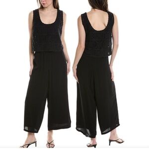NWT Three Dots Crochet jumpsuit